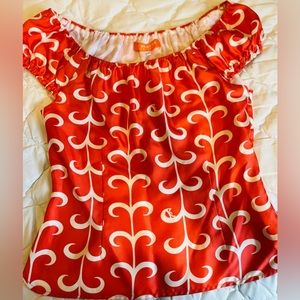 Women’s coral blouse